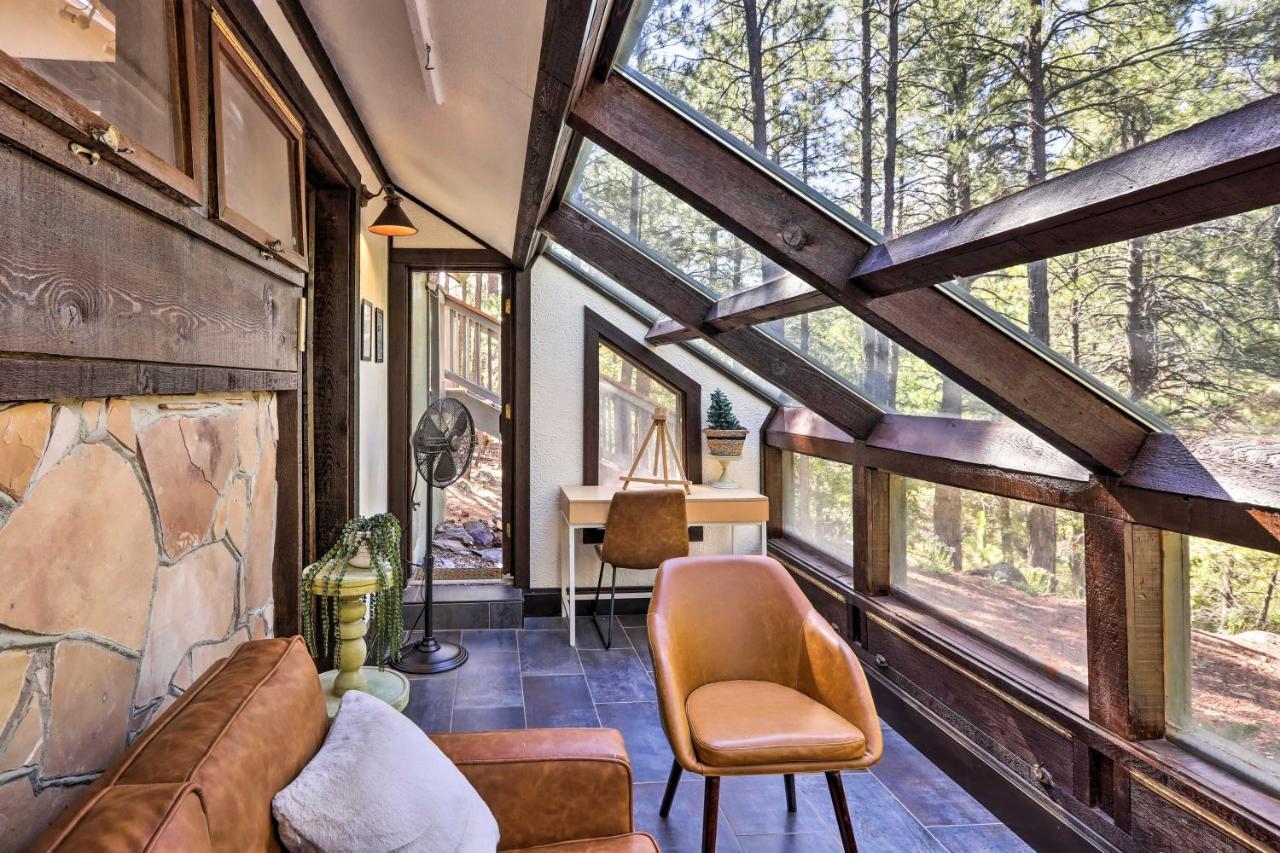 Woodsy Flagstaff Hideaway With Deck And Sunroom! Mountainaire Exterior foto