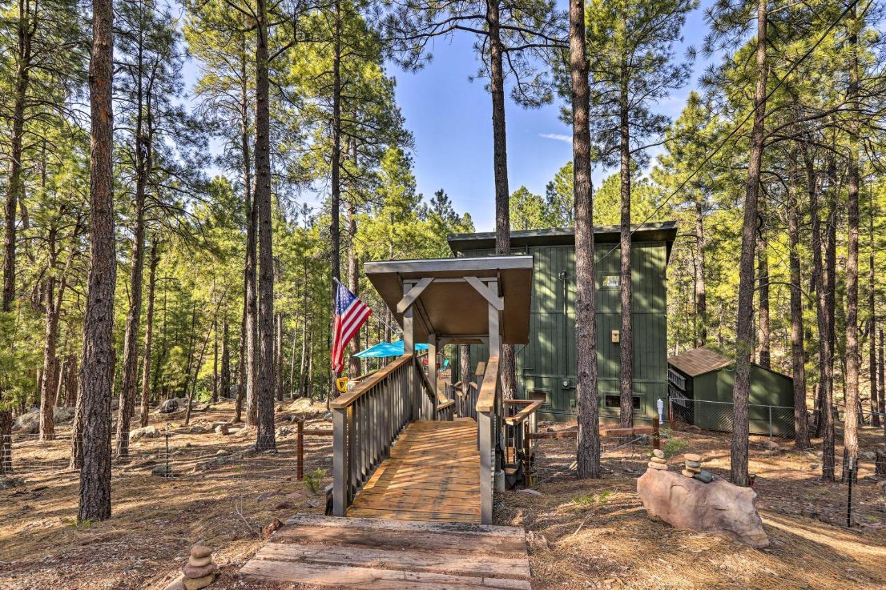 Woodsy Flagstaff Hideaway With Deck And Sunroom! Mountainaire Exterior foto